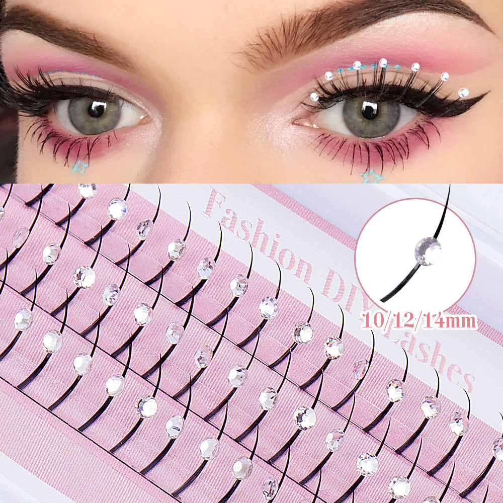 Crystal Glitter Individual Lashes With Flexible Lengths