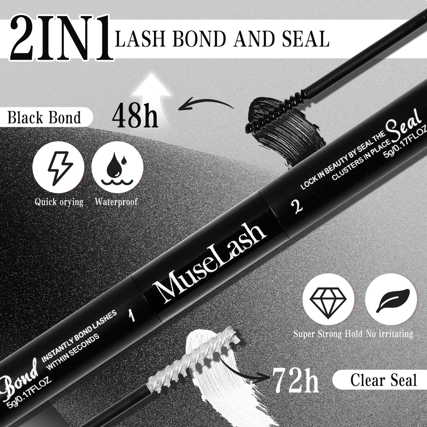 DIY Cluster Lashes Kit - Mixed Length Reusable Eyelash Extensions