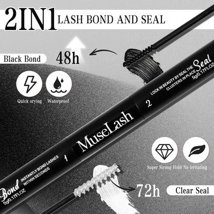 DIY Cluster Lashes Kit - Mixed Length Reusable Eyelash Extensions