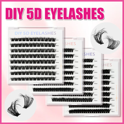 DIY 5D Volume Eyelashes Mixed Length Kit