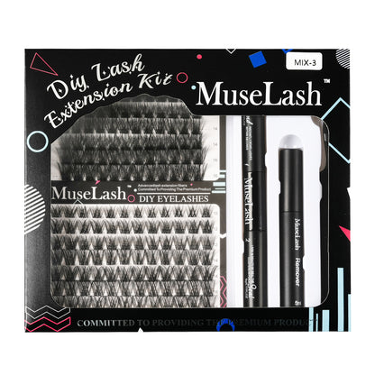 DIY Cluster Lashes Kit - Mixed Length Reusable Eyelash Extensions