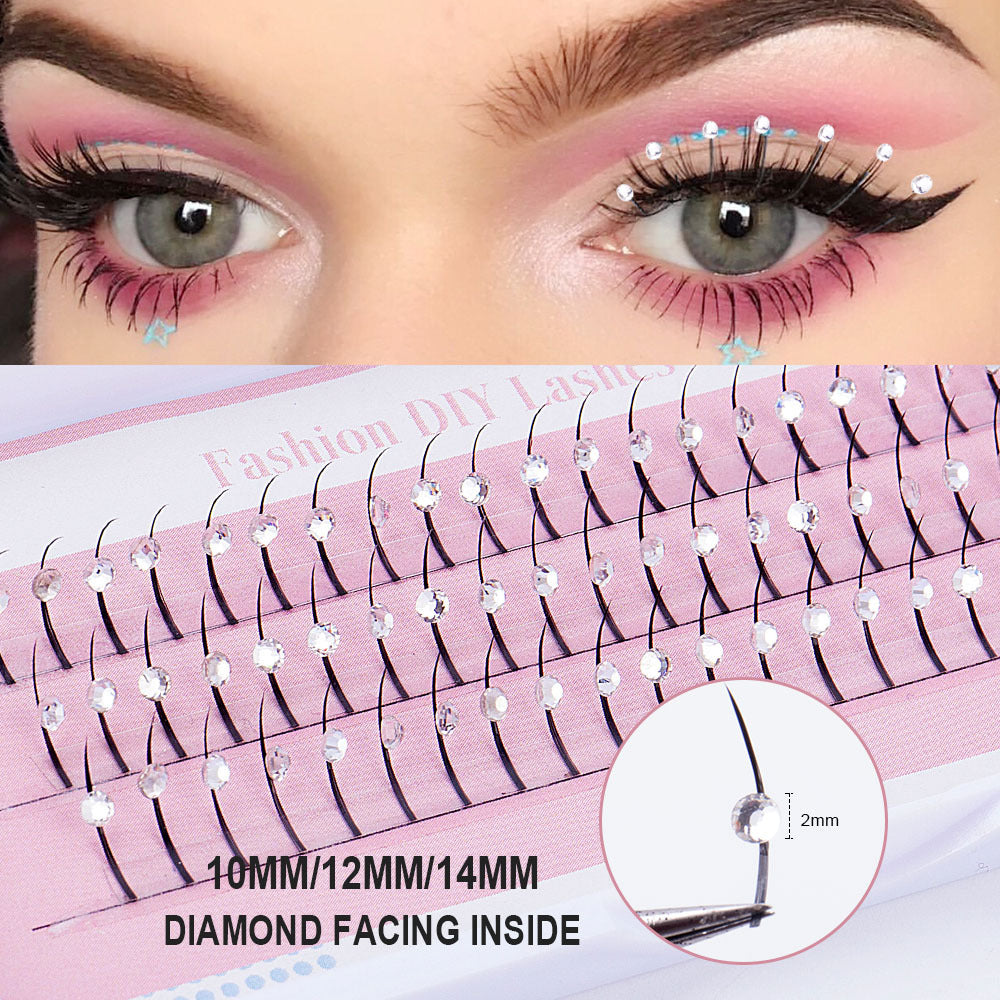 Crystal Glitter Individual Lashes With Flexible Lengths