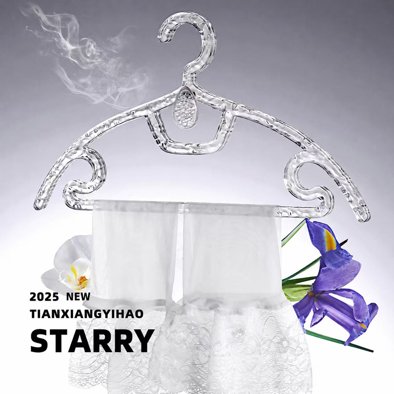 Long-Lasting Aromatherapy Clothes Hangers Non-Slip Wardrobe Organizer