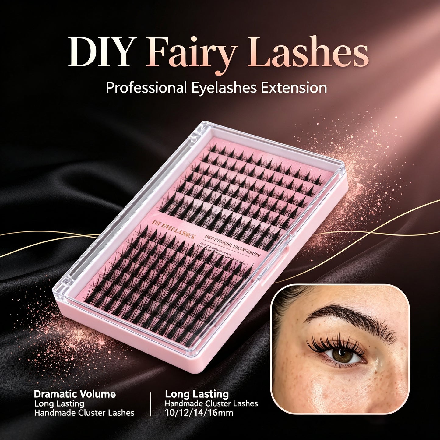 DIY Volume Lash Extension Clusters