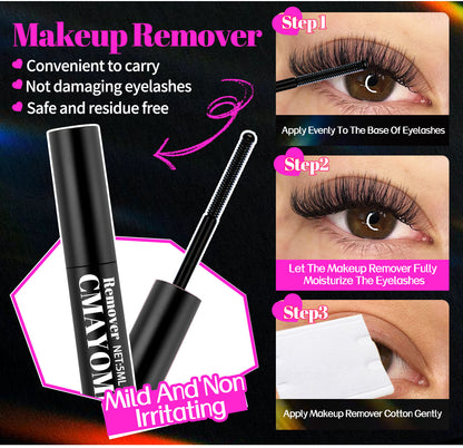 CMAYOME 456PCS D Curl Cluster Lashes Kit