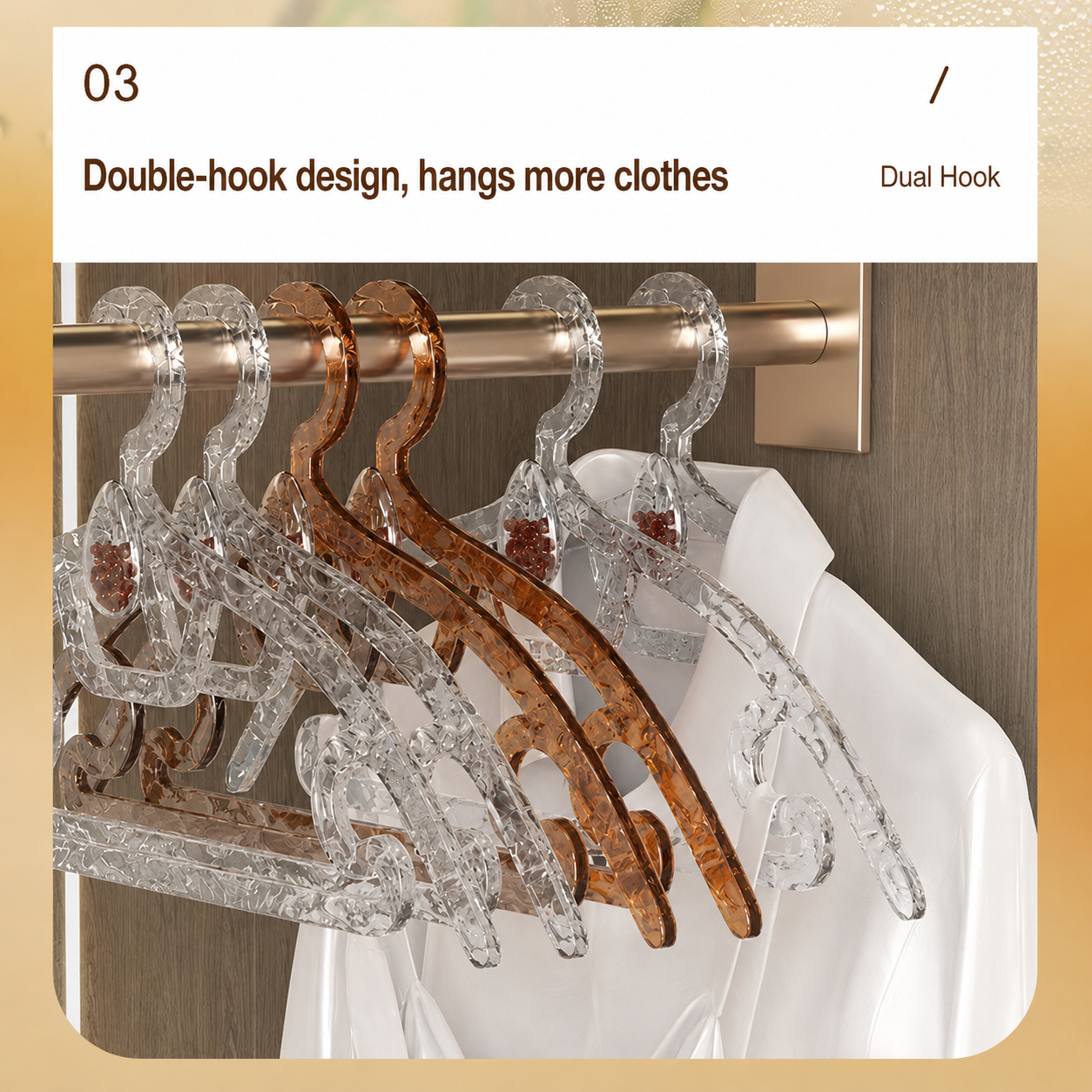 Long-Lasting Aromatherapy Clothes Hangers Non-Slip Wardrobe Organizer