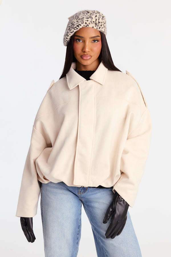 2026 Autumn Women’s Suede Pilot Jacket – Cropped Aviator Style