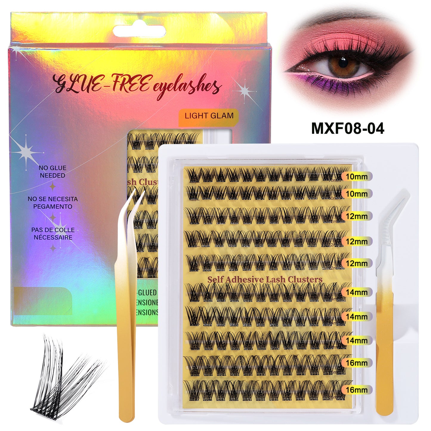 Fox-Eye Press-On Lashes