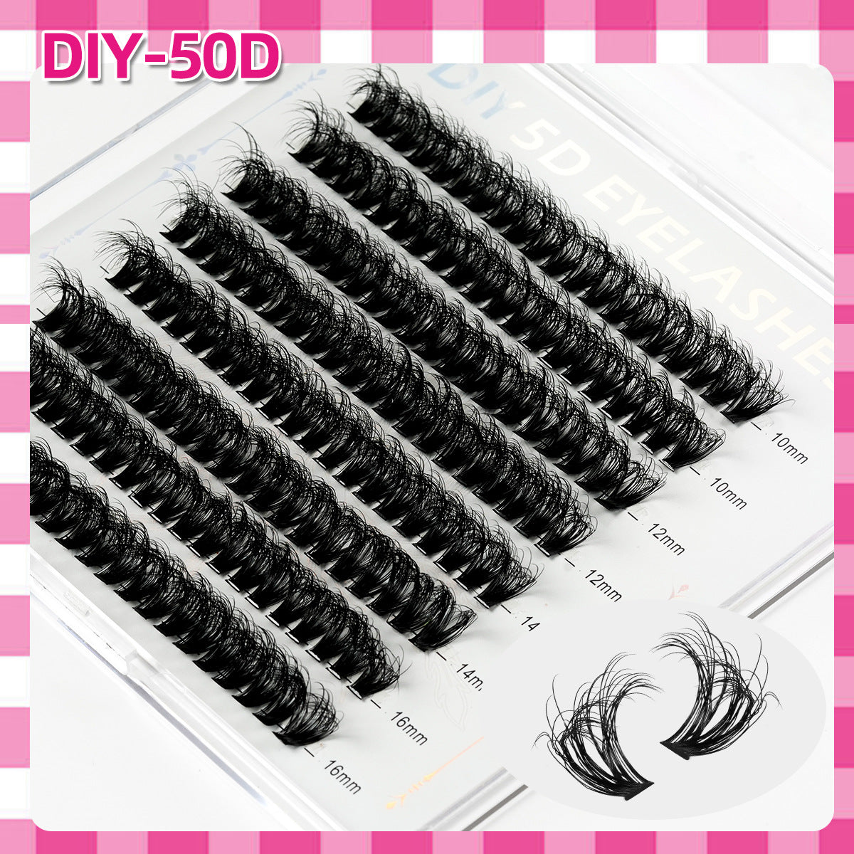 DIY 5D Volume Eyelashes Mixed Length Kit