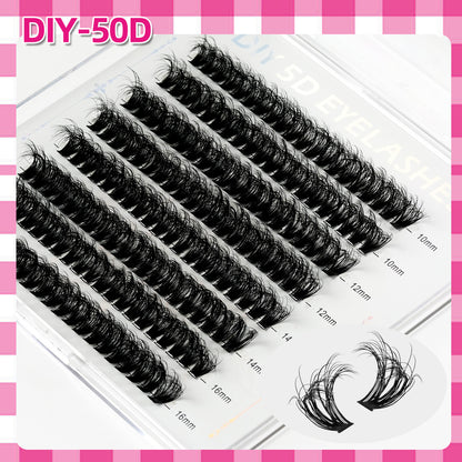 DIY 5D Volume Eyelashes Mixed Length Kit