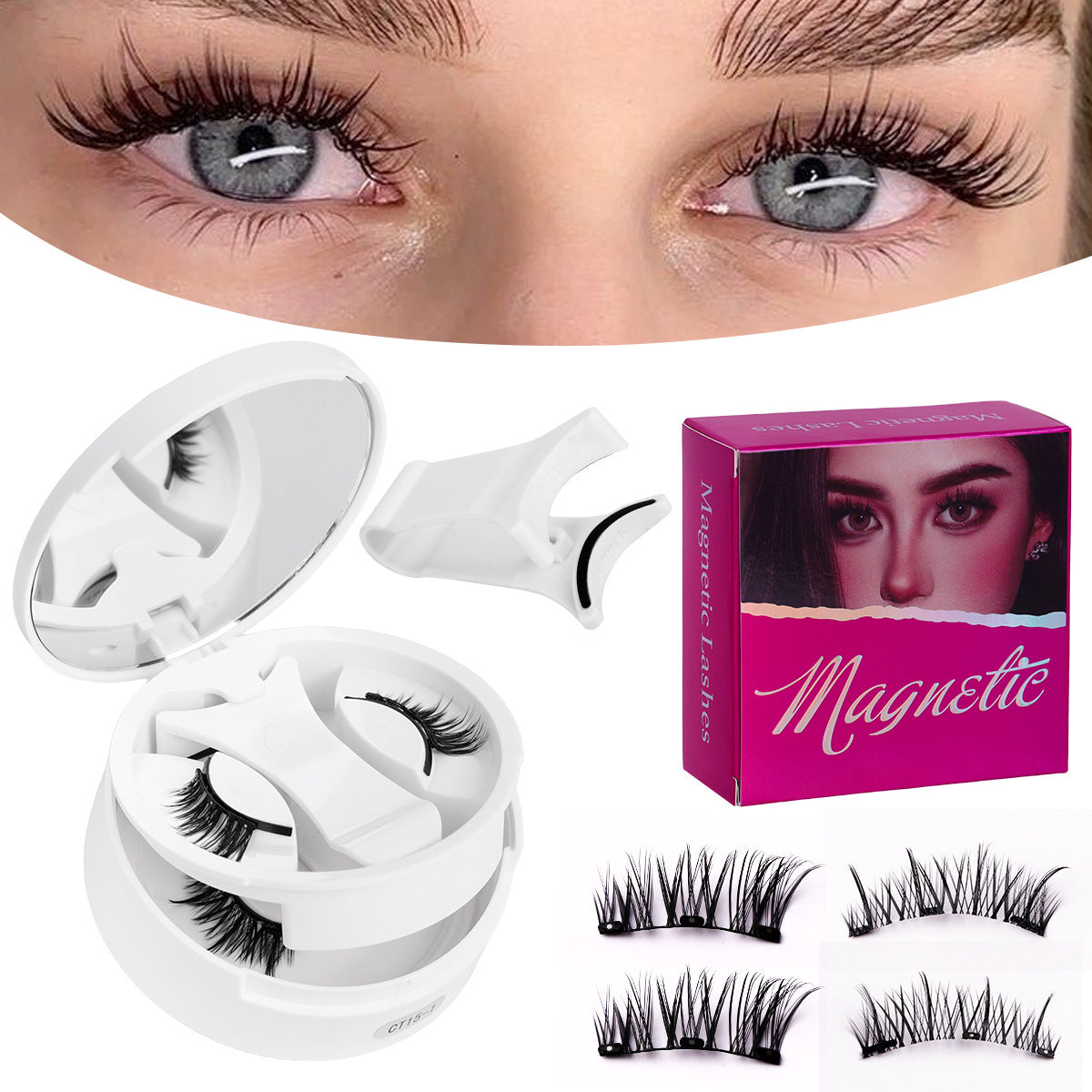 Magnetic false eyelashes