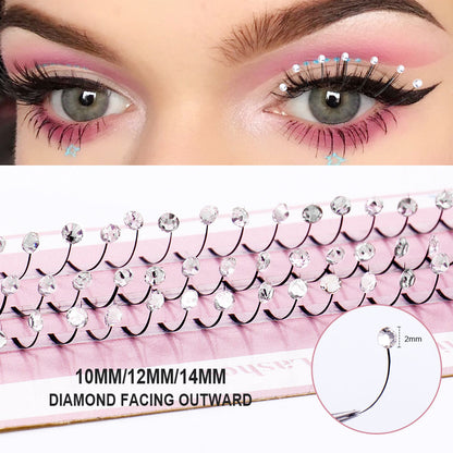 Crystal Glitter Individual Lashes With Flexible Lengths
