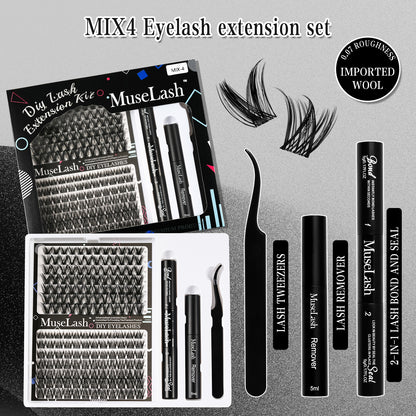 DIY Cluster Lashes Kit - Mixed Length Reusable Eyelash Extensions