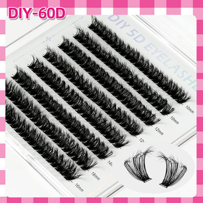 DIY 5D Volume Eyelashes Mixed Length Kit