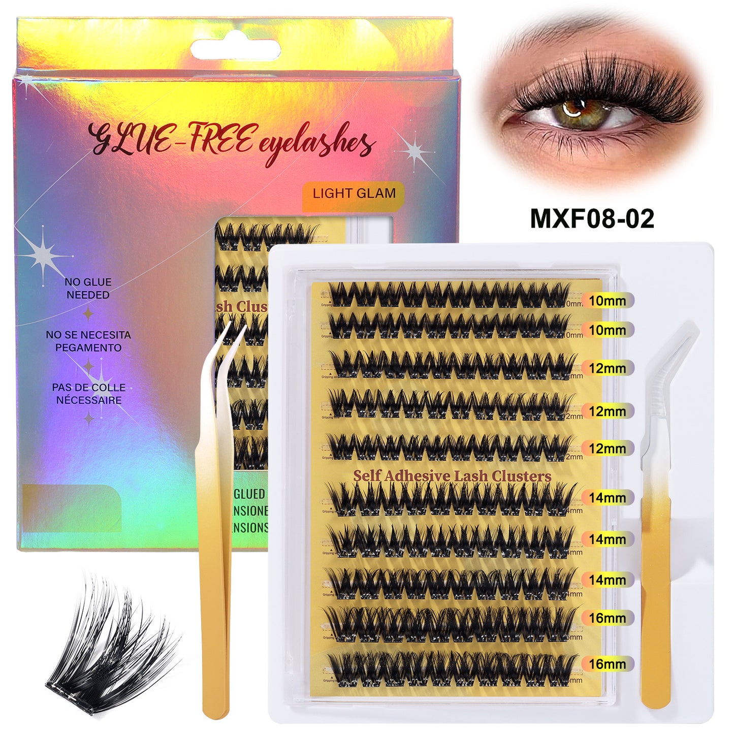 Fox-Eye Press-On Lashes