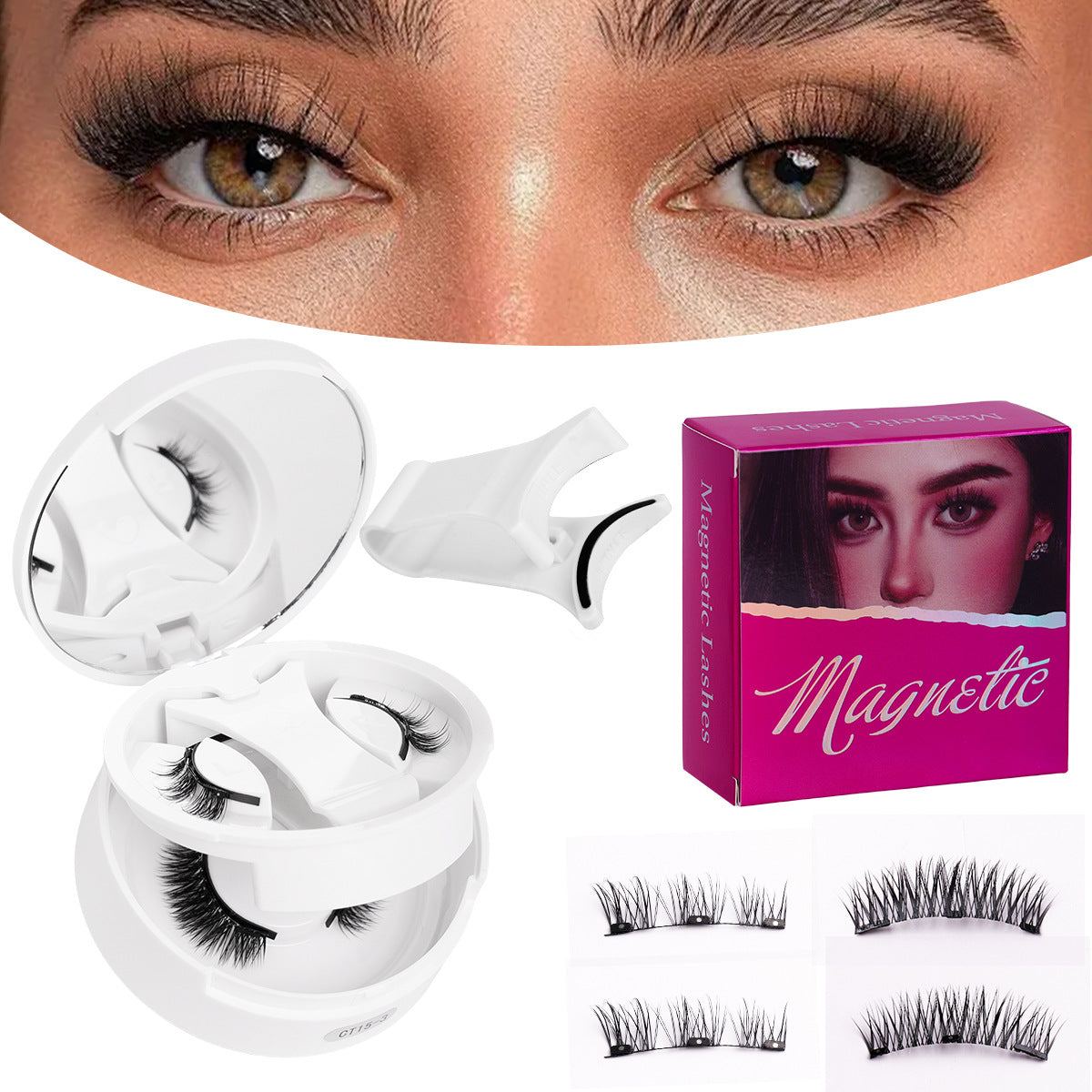 Magnetic false eyelashes