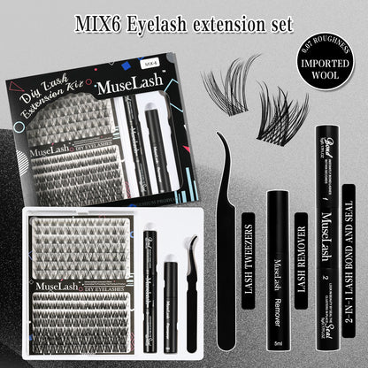 DIY Cluster Lashes Kit - Mixed Length Reusable Eyelash Extensions