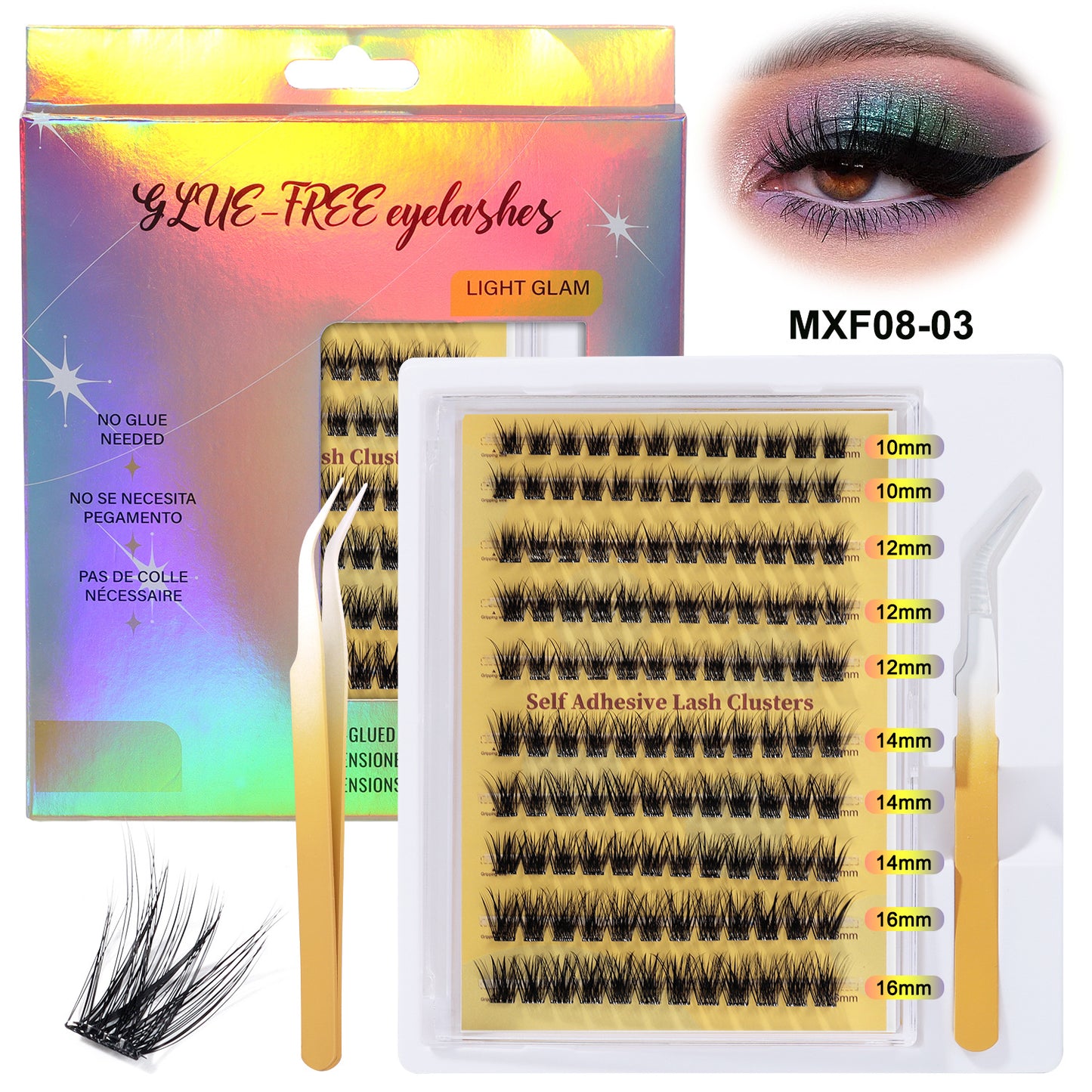 Fox-Eye Press-On Lashes