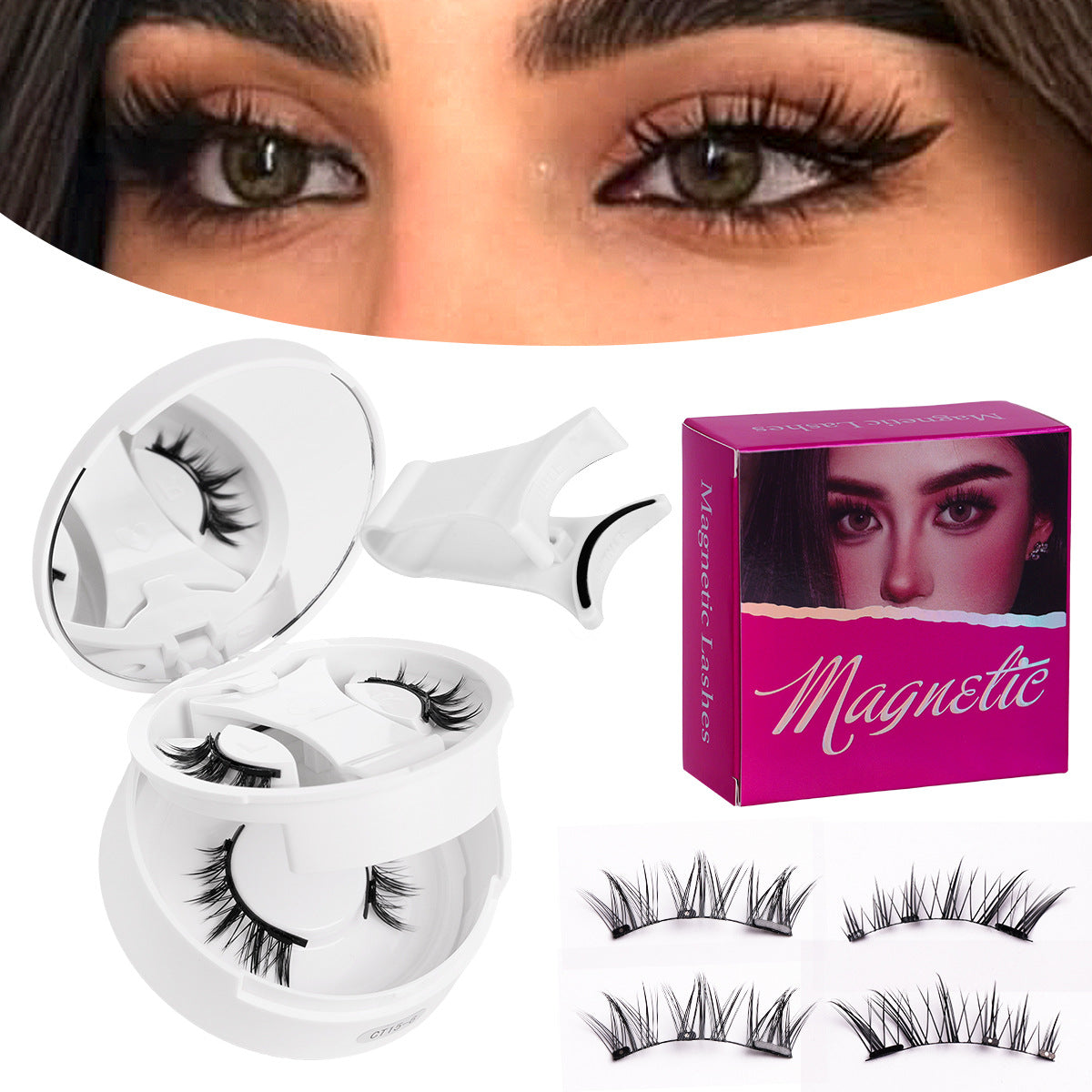 Magnetic false eyelashes