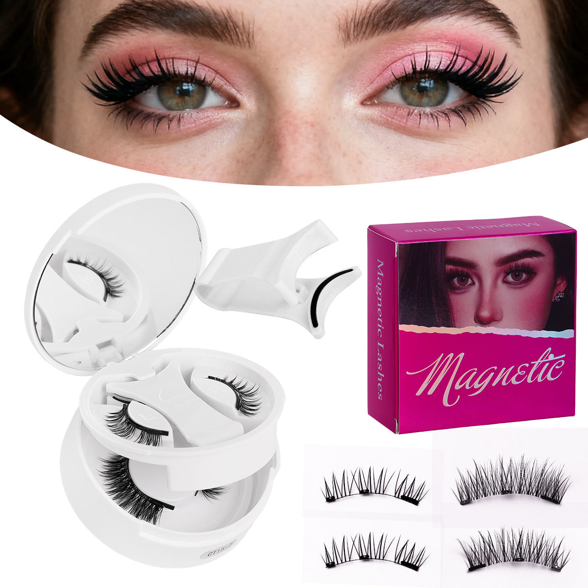 Magnetic false eyelashes