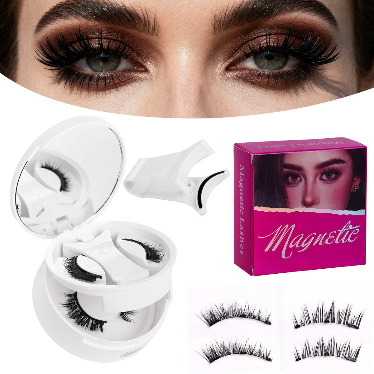 Magnetic false eyelashes