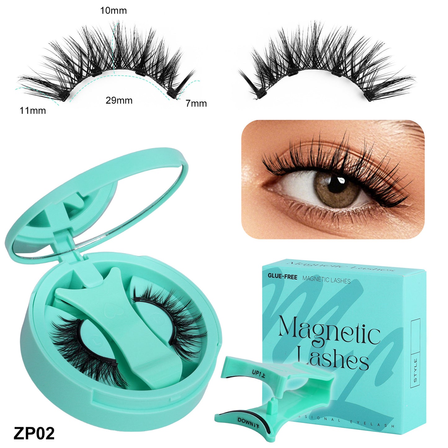 Magnetic false eyelashes