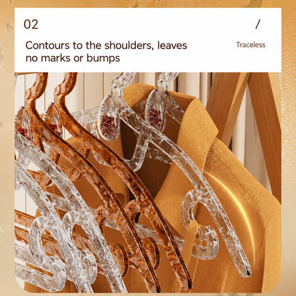 Long-Lasting Aromatherapy Clothes Hangers Non-Slip Wardrobe Organizer